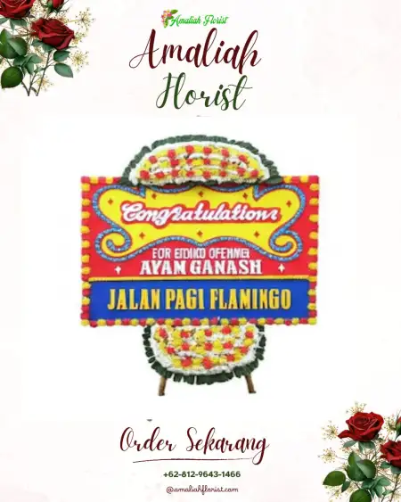 Sewa Papan Bunga Pudak